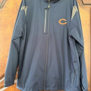 Antigua Chicago Bears NFL Football Navy and Gray Jacket XL zipper Men Outerwear